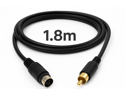 KABEL SVHS-1XRCA 1,8M KPO2805 1,8M  pozłacane końcówki