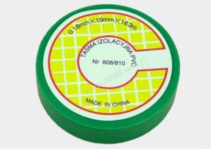 Taśma izolacyjna PVC 18,3M ZIELONA