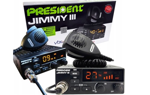 CB RADIO President Jimmy 3 III 12V JIMMY ASC nowy model w ofercie PRESIDENT