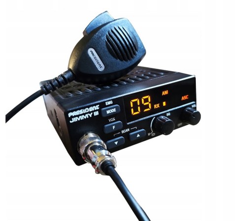 CB RADIO President Jimmy 3 III 12V JIMMY ASC nowy model w ofercie PRESIDENT