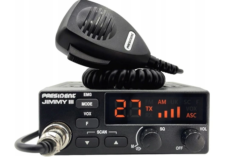 CB RADIO President Jimmy 3 III 12V JIMMY ASC nowy model w ofercie PRESIDENT