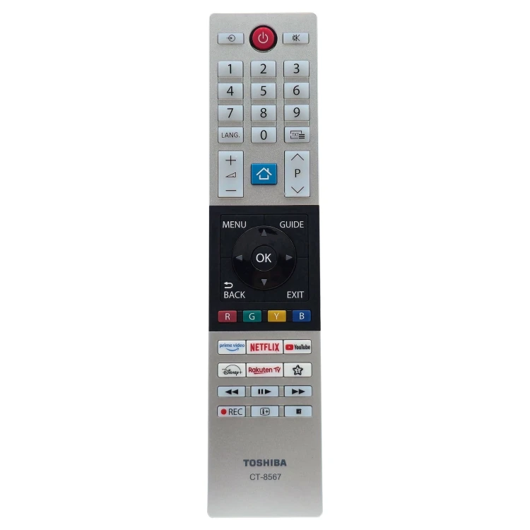 Oryginalny pilot Toshiba CT‑8567 43UV2363DB 50UV2363DB 32LK3C63DB 32LV3E63DG 32WV3E63DG 40LV2E63DG 55UV2363DG