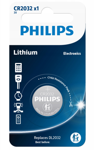 BATERIA LITOWA CR2032 PHILIPS 1SZT