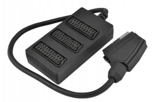 Rozdzielacz złącze WTYK - 3x GNIAZDO EURO SCART