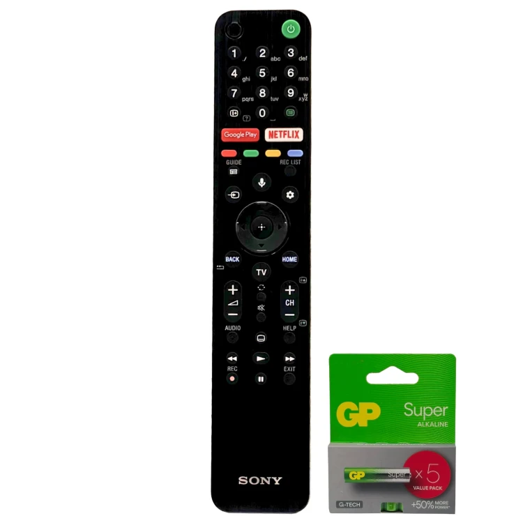 Wysokiej jakosci pilot do TV Sony KD-65XH9005 + zestaw baterii GP