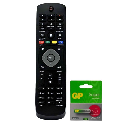Pilot do Tv Philips 43PFT4203/12 50PFT4203/12 + 5szt baterii GP AAA