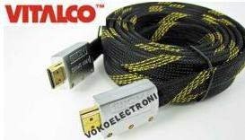 Kabel HDMI-HDMI V1.4 płaskie przyłącze V1.4 3m Vitalco hdk52