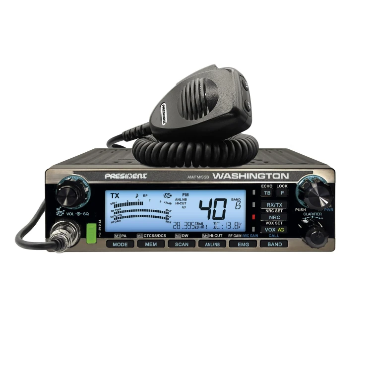 PRESIDENT WASHINGTON radiotelefon amatorski AM/FM/USB/LSB 100W rozblokowany