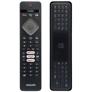 Oryginalny pilot Philips 55PUS7334/12 55PUS7394/12 QWERTY mikrofon czarny