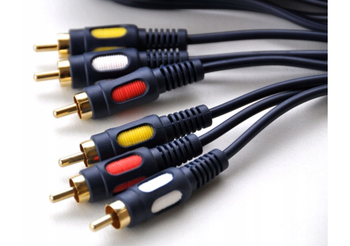 Kabel przewód cinch 3XRCA - 3XRCA CHINCH 3- RCA łezka 2,5m RK32