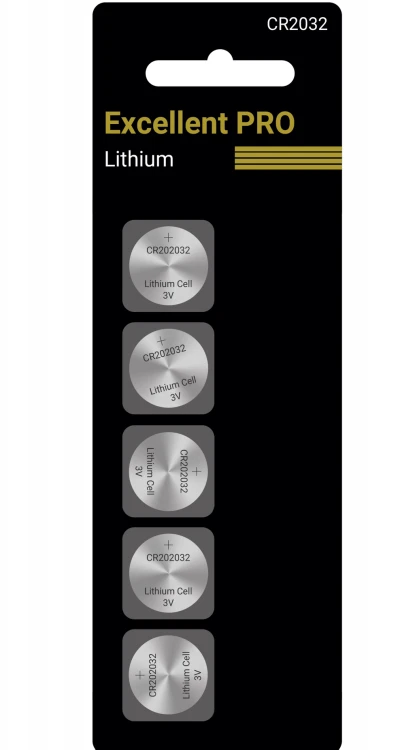 Bateria litowa CR2032 Excellent 3V blister / 5szt
