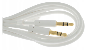 Kabel przewód mini jack JACK3,5/JACK3,5 3m biały