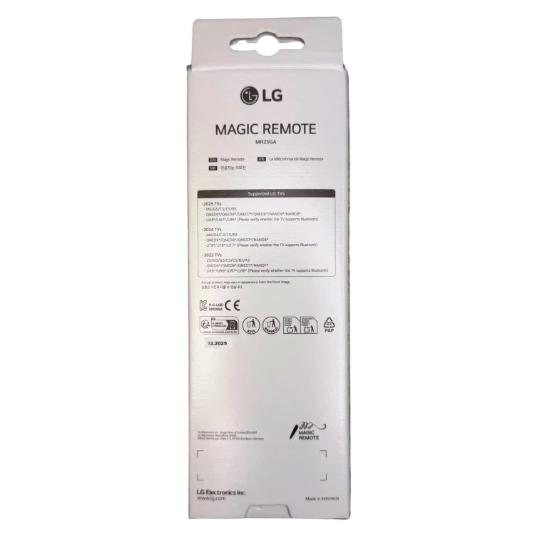 Oryginalny pilot LG MR25 – Magic Remote | BOX | Pilot z mikrofonem - baterie w zestawie
