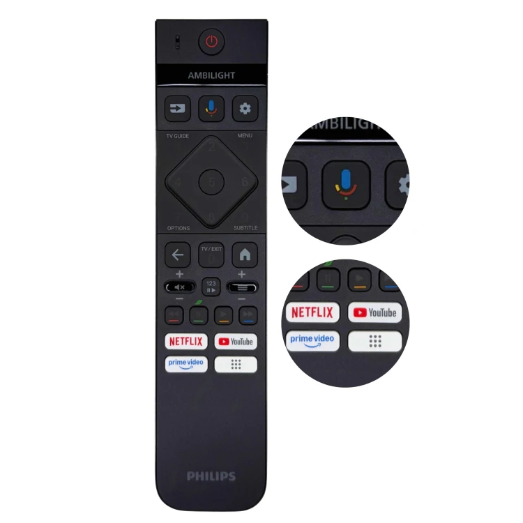 Oryginalny pilot Philips 398GM10BEPHYE002CR BOX USB-C kabel zasilający instrukcja / podświetlany