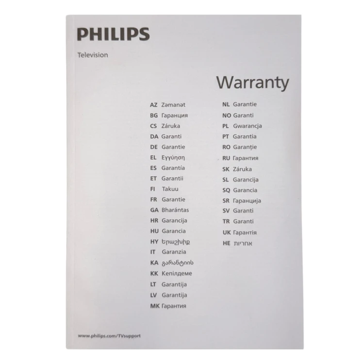 Oryginalny pilot Philips 398GM10BEPHYE002CR BOX USB-C kabel zasilający instrukcja / podświetlany