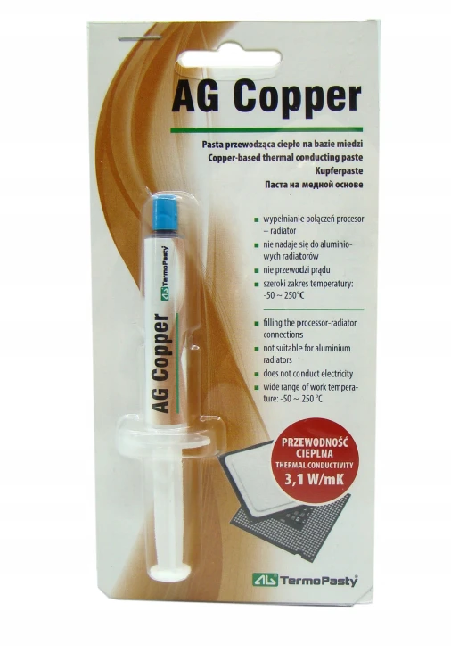 Pasta termoprzewodząca (miedź) 1,5ml