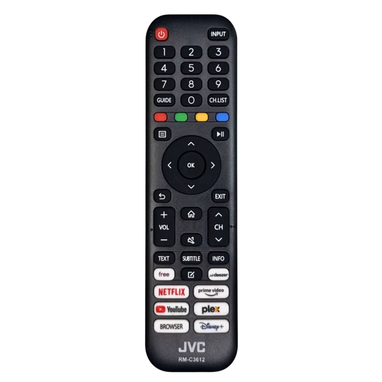 Oryginalny pilot JVC RM-C3612 RC45250 do Smart TV