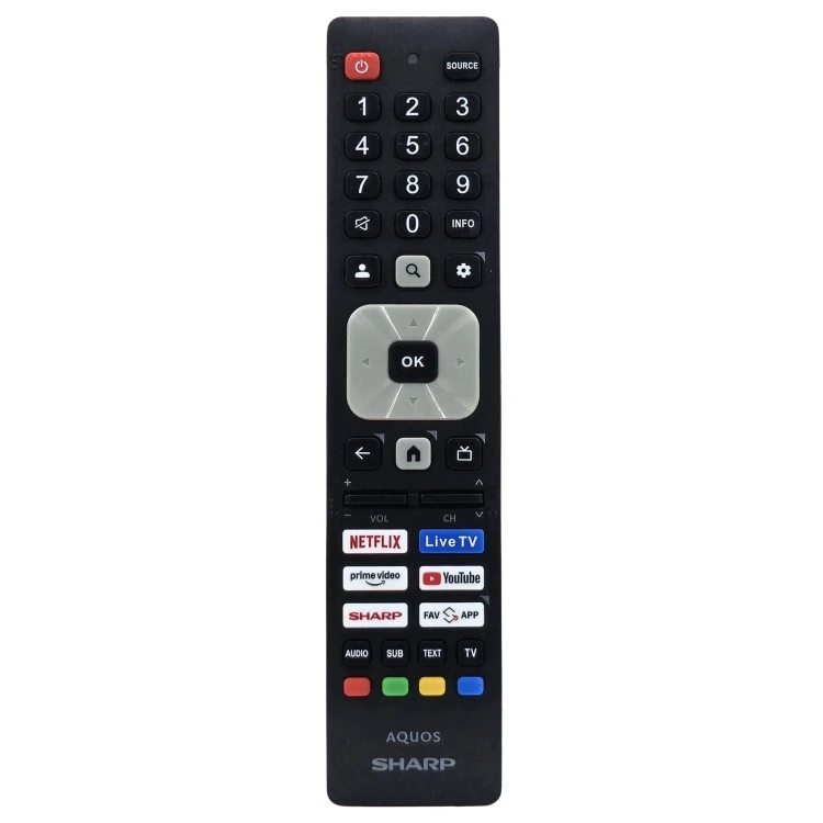 Oryginalny pilot Sharp do Tv 32HF3765E 32HF3665E  32HF3465E 32HF3365E 32HF3265E  Google TV