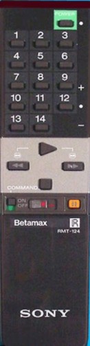 PILOT SONY RMT-124 BETAMAX VIDEO MAGNETOWID - oryginalny