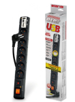 Listwa zasilająca przedłużacz ACAR USB 1,5M CZARNA FILTR