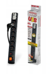 Listwa zasilająca przedłużacz ACAR USB 3M CZARNA 