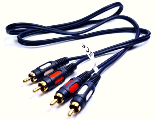 Kabel przewód cinch 2RCA/2RCA 1M HQ rk230 VITALCO