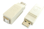 Adapter gniazdo USB B / wtyk USB A (kolor czarny)
