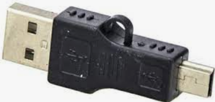 Adapter Złacze USB wtyk mini USB 5P - wtyk USB A meskie