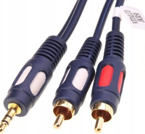 Kabel Jack-2rca jack 3,5mm - 2 chinch 5m łezka JKR50 Vitalco