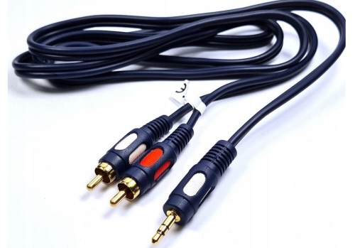 Kabel Jack-2rca jack 3,5mm - 2 chinch 5m łezka JKR50 Vitalco