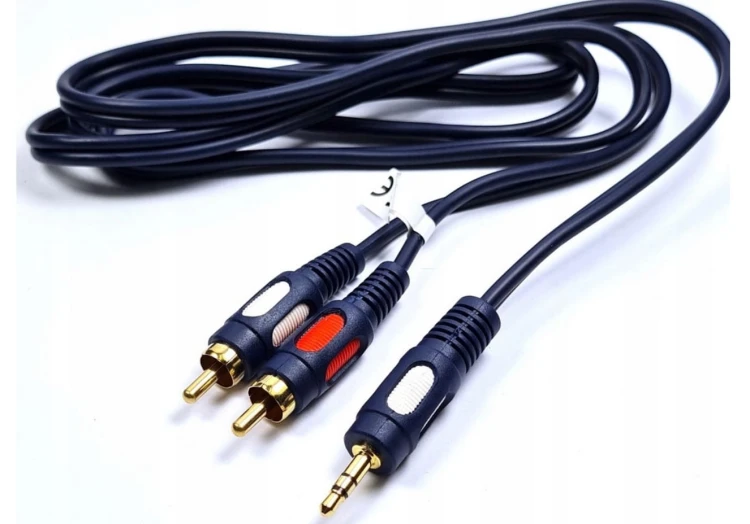 Kabel Jack-2rca jack 3,5mm - 2 chinch 5m łezka JKR50 Vitalco