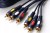 Kabel cinch x 3 3XRCA - 3XRCA CHINCH 3- RCA łezka 0,5m 50cm RK32