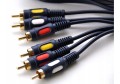 Kabel cinch x 3 3XRCA - 3XRCA CHINCH 3- RCA łezka 0,5m 50cm RK32