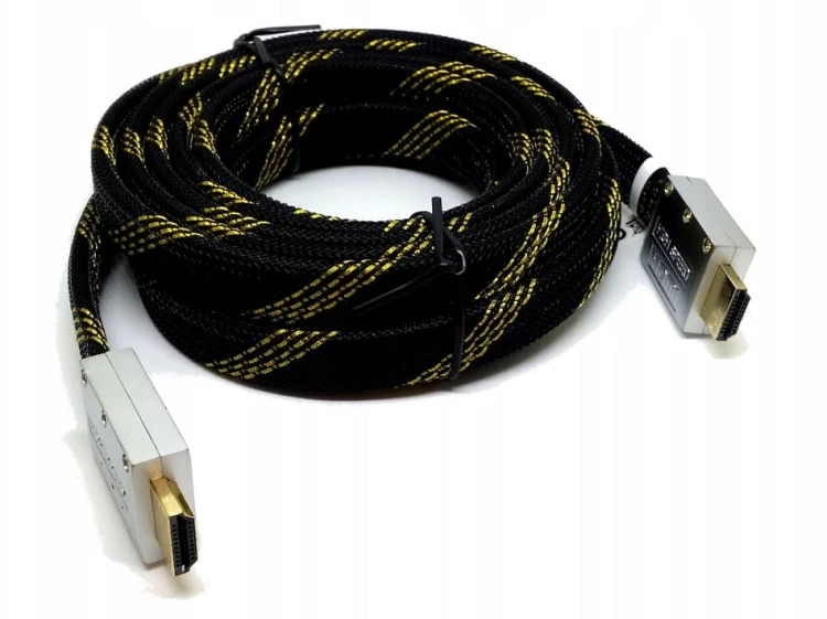 Kabel przewód HDMI-HDMI V1,4 PŁASKIE przyłącze 5M hdk52