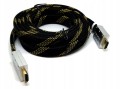 Kabel HDMI-HDMI V1.4 płaskie przyłącze V1.4 3m Vitalco hdk52