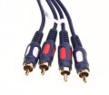 Kabel przewód 2XRCA - 2XRCA CHINCH 2- RCA łezka 2,5m RK230 Vitalco