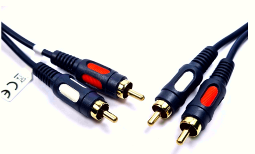 Kabel przewód 2XRCA - 2XRCA CHINCH 2- RCA łezka 2,5m RK230 Vitalco