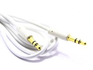 Kabel przewód mini jack JACK3,5/JACK3,5 10m biały jkj20