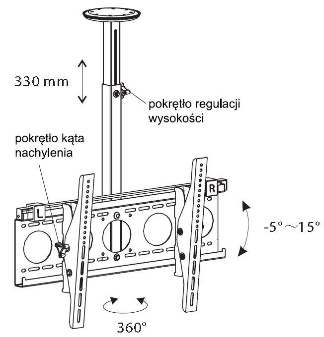Uchwyt LCD/LED/PLASMA 23-50 400x400 PSR770 DUAL