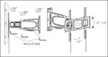 Uchwyt LCD 23-42 400X400 do telewizora PSW801SAT