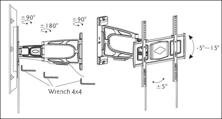 Uchwyt LCD 23-42 400X400 do telewizora PSW801SAT