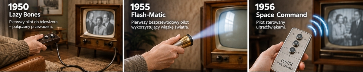 Historia pierwszych pilotów do telewizora – Lazy Bones 1950, Flash-Matic 1955 i Space Command 1956